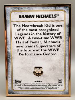 Shawn Michaels Goldframe Auto 03/10 - 2020 Topps Transcendent WWE