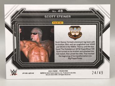 Scott Steiner Teal Prizm 24/49 - 2023 Panini Prizm WWE