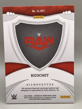 Ricochet Crown Royale Silhouettes Patch Auto 13/99 - 2023 Panini Chronicles WWE