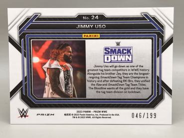 Jimmy Uso Blue 046/199 - 2023 Panini Prizm WWE