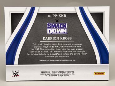 Karrion Kross Past and Present Auto 06/10 - 2023 Panini Immaculate WWE