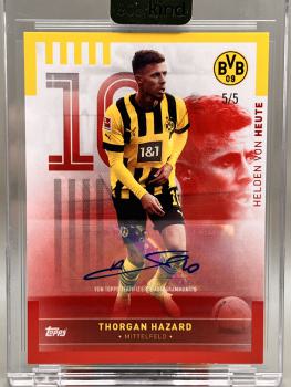 Thorgan Hazard Helden von Heute 5/5 - 2023 Topps Borussia Dortmund Team Set