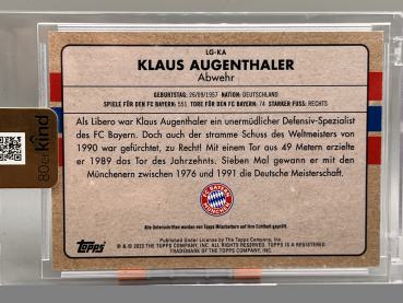 Klaus Augenthaler Legends Auto - 2023 Topps FC Bayern Teamset