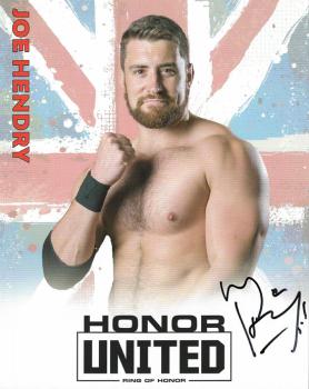 Joe Hendry "Honor United" handsigniert 8"x10"