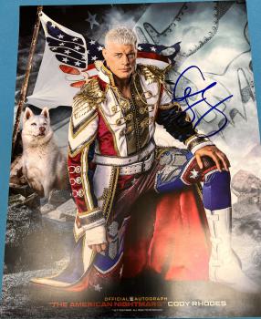 Cody Rhodes handsigniert 36x28 cm - Official WWE Autograph