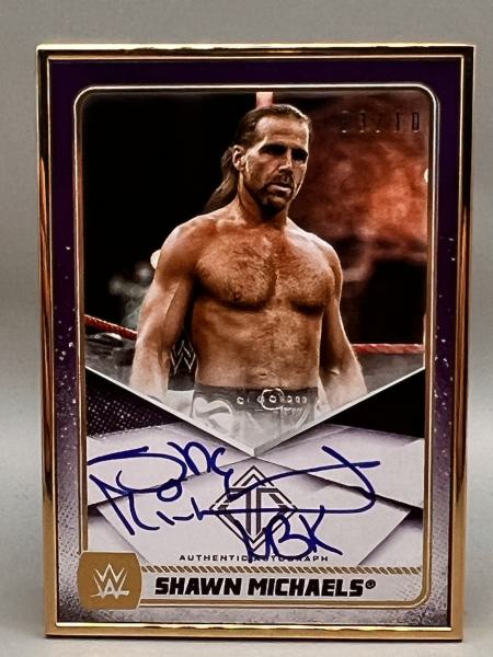 Shawn Michaels Goldframe Auto 03/10 - 2020 Topps Transcendent WWE