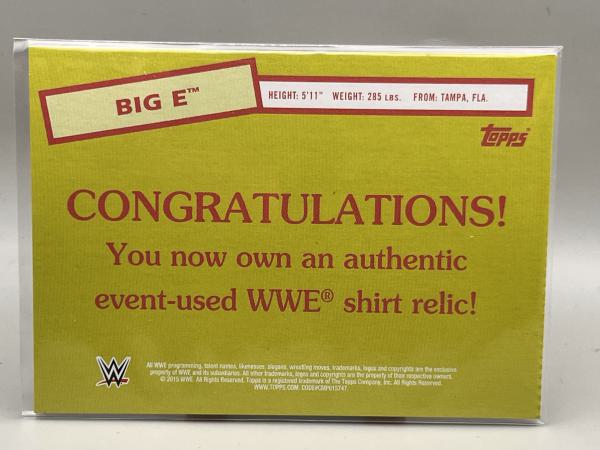 Big E Shirt Relic - 2015 Topps Heritage WWE