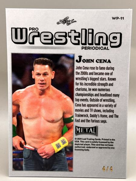 John Cena Pro Wrestling Periodical 04/04 - 2024 Leaf Metal Wrestling