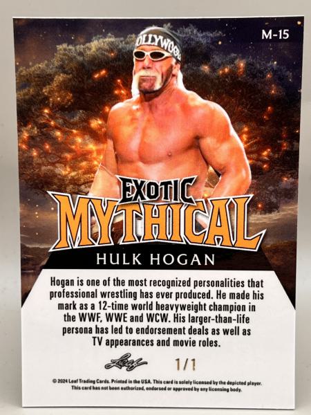 Hulk Hogan Exotic Mythical 1/1 - 2024 Leaf Metal Wrestling