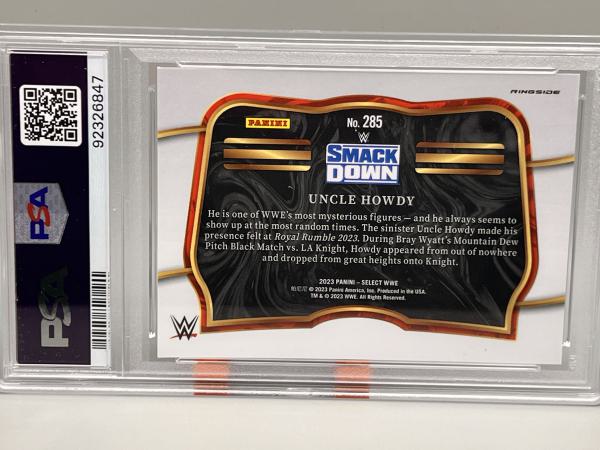 Uncle Howdy Rookie Ringside Base PSA 9 - 2023 Panini Select WWE