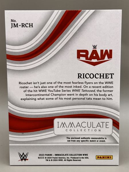 Ricochet Jumbo Memorabilia 16/19 - 2023 Panini Immaculate WWE