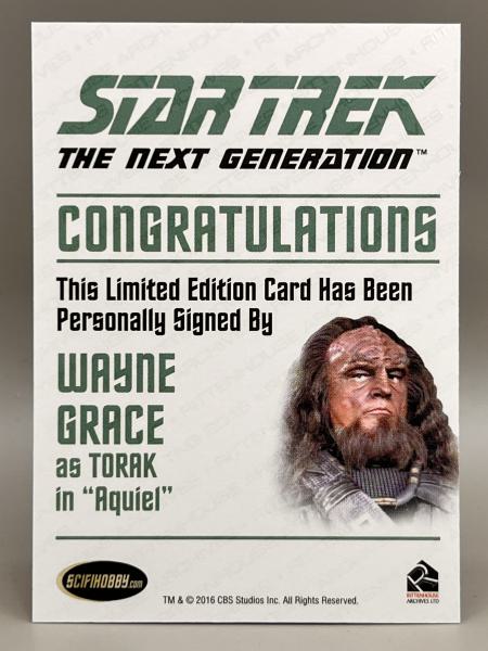 Wayne Grace / Torak - 2015 Rittenhouse Star Trek The Next Generation