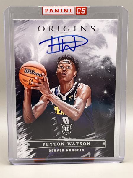 Peyton Watson Rookie Autographs - 2022 Panini Origins NBA