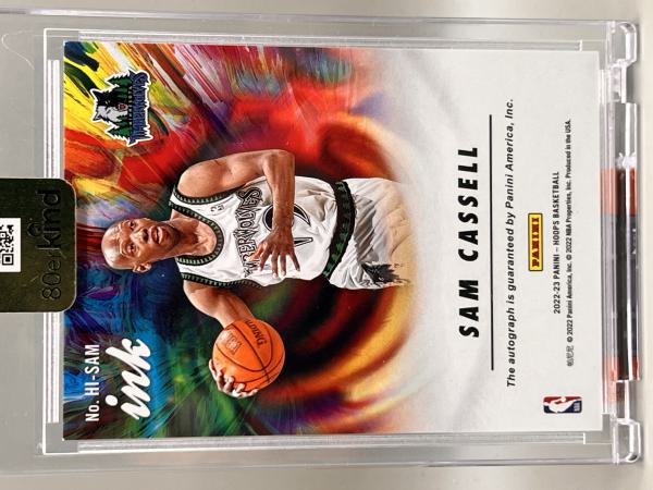 Sam Cassell Gold Ink Auto - 2022 Panini NBA Hoops