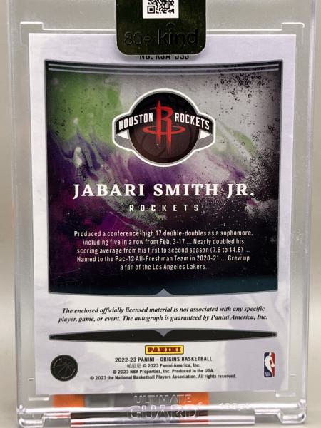 Jabari Smith Jr. Rookie Patch Auto - 2022 Panini Origins NBA