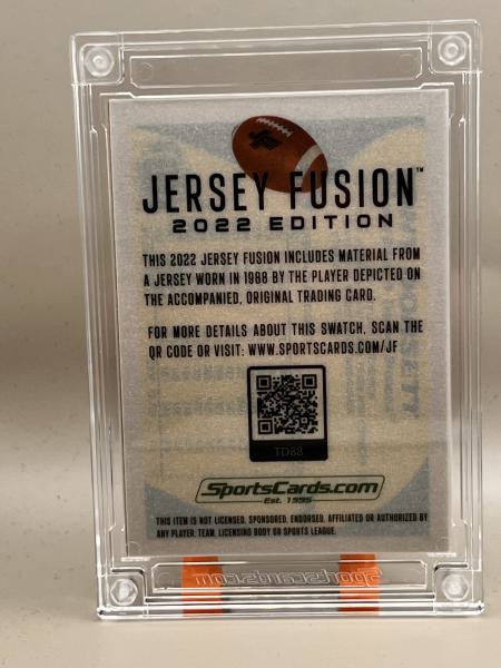 Tony Dorsett Game Used Swatch - 2022 Jersey Fusion NFL Football