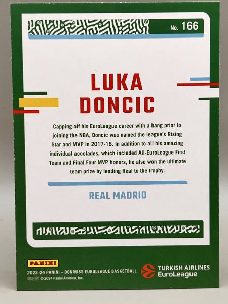 Luka Doncic Legends Bronze - 2023 Panini Donruss Turkish Airlines Euro League Basketball