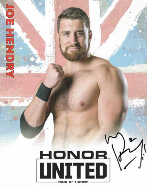 Joe Hendry "Honor United" handsigniert 8"x10"